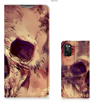 Mobiel BookCase Samsung Galaxy A41 Skullhead