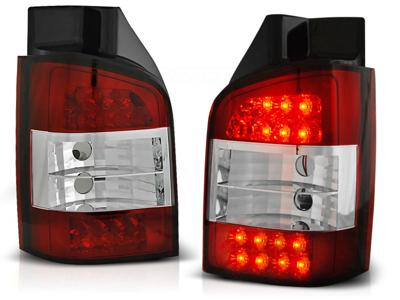 Tuning-Tec Achterlichten voor VW T5 04 03-09 ROOD HELDER LED
