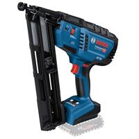 Bosch Professional 18V System accuhouttacker GNH 18V-64 MD (enkelschots/contactactiveringsmodus, geschikt voor spijkers: 32-64 mm, 15 ga (1,8 mm) en collatiehoek van 34°, zonder accu's en oplader)
