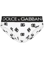 Dolce & Gabbana slip à logo DG - Blanc - thumbnail