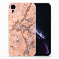 Apple iPhone Xr TPU Siliconen Hoesje Marmer Oranje