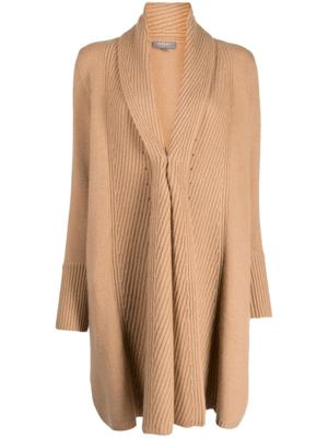 N.Peal Ribgebreide vestjas - Bruin