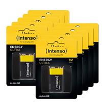 10 x Intenso Energy, ultra 9 V, blok alkalinebatterij, 6LR61, 10 x 9 V blok, 1 stuk