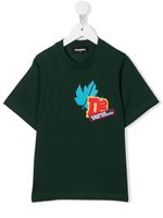 DSQUARED2 KIDS t-shirt en coton à détail de patch - Vert