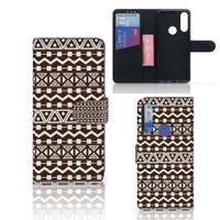 Alcatel 1S 2020 Telefoon Hoesje Aztec Brown - thumbnail