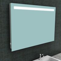 Badkamerspiegel Aqua Splash Mire Rechthoek Inclusief LED Verlichting + Stopcontact 120 cm Aqua Splash