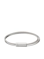 Le Gramme bracelet Le 9 Grammes Double Cable - Argent