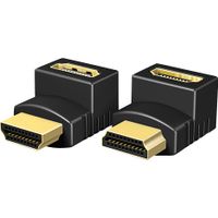 2x HDMI hoek adapters Adapter - thumbnail