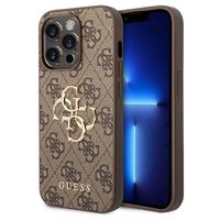 iPhone 15 Pro Guess 4G Big Metal Logo Hybrid Case - Bruin - thumbnail