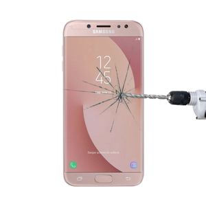 Voor Galaxy J7 (2017) (Amerikaanse versie) 0.3mm 9H oppervlaktehardheid 2.5D Explosieveilig niet-volledig scherm getemperd glas scherm Film