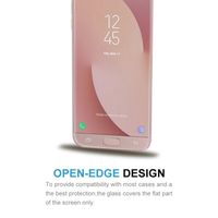 Voor Galaxy J7 (2017) (Amerikaanse versie) 0.3mm 9H oppervlaktehardheid 2.5D Explosieveilig niet-volledig scherm getemperd glas scherm Film