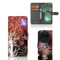 OPPO Find X6 Pro Wallet Case met Pasjes Vuurwerk - thumbnail