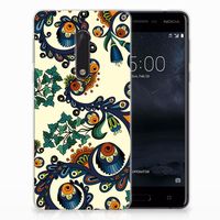 Siliconen Hoesje Nokia 5 Barok Flower - thumbnail