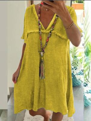 Katoen mix Gewoontjes Jurken Katoen mix Gewoontjes Jurken