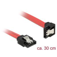 DeLOCK 83978 SATA-kabel 0,3 m SATA 7-pin Zwart, Rood - thumbnail