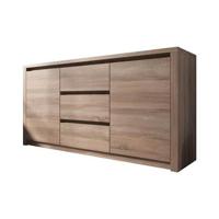 Meubella Dressoir Monaco - Truffel eiken - 140 cm - thumbnail