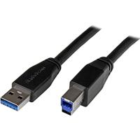 StarTech.com 10 m actieve USB 3.0 USB-A naar USB-B kabel - USB A naar USB B aansluitkabel - USB 3.1 Gen 1 (5 Gbit/s)