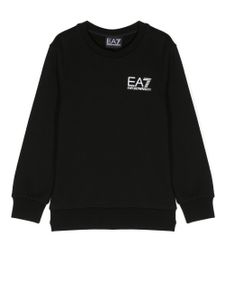 Emporio Armani Kids sweat à logo brodé - Noir