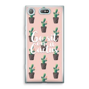 Cactus quote: Sony Xperia XZ1 Compact Transparant Hoesje