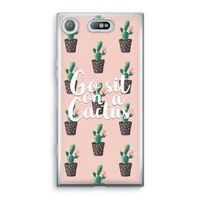 Cactus quote: Sony Xperia XZ1 Compact Transparant Hoesje - thumbnail