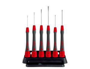 Wiha Fine Screwdriver Set Picofinish® Slotted. Phillips. 6 Pcs. With Holder (42990)