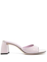 BY FAR mules Romy 70 mm en cuir - Rose