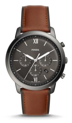 Fossil FS5512P horloge Quartz Polshorloge Jongen Zwart, Grijs