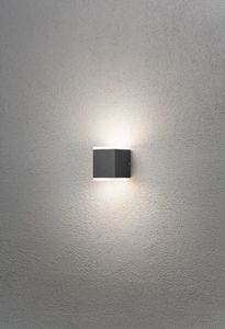 Konstsmide Monza 7991-370 LED-buitenlamp (wand) Energielabel: F (A - G) LED LED vast ingebouwd 12 W Antraciet