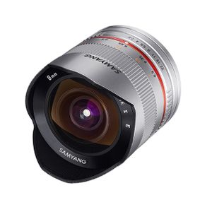 Samyang 8mm f/2.8 UMC fisheye II Sony E-mount objectief zilver