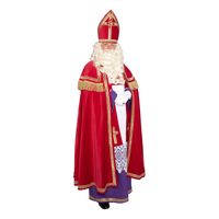 Sinterklaas kostuum - inclusief witte pruik met baard