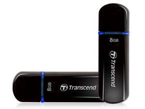 Transcend JetFlash® 600 USB-stick 8 GB Blauw TS8GJF600 USB 2.0