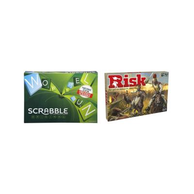 Spellenbundel - Bordspellen - 2 Stuks - Scrabble Original & Risk