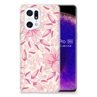 OPPO Find X5 Pro TPU Case Pink Flowers