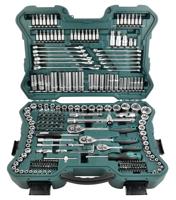 Brüder Mannesmann Werkzeug M98430 Steeksleutelset 0,6 Cm (0,25 Inch) + 0,95 Cm (3/8 Inch) + 1,27 Cm / (1/2 Inch) Aandrijving, 215-Delig, Enkele verpakking