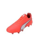 PUMA Heren King Ultimate Launch Firm Ground Voetbalschoenen, Rood Wit, 44 EU