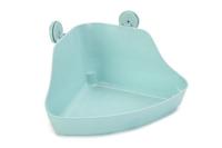 Beeztees hoektoilet rodet - knaagdier - plastic - 32x22x14,5cm