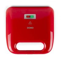 DOMO Snack Party 5in1 Sandwich toaster CoolTouch-behuizing, Anti-aanbaklaag Rood - thumbnail