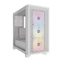 CORSAIR 3000D RGB AIRFLOW Mid-Tower PC-behuizing - 3x AR120 RGB-ventilatoren - GPU-ondersteuning met drie sleuven - geschikt voor ventilatoren tot 8 x 120 mm - Ontwerp met hoge luchtstroom - wit