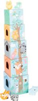 Pastel stapeltoren met dieren - thumbnail