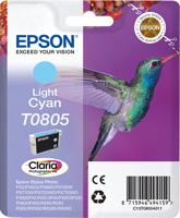 Epson Hummingbird Singlepack Light Cyan T0805 Claria Photographic Ink - thumbnail