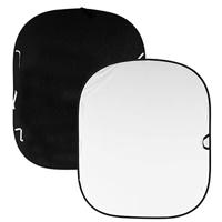 Manfrotto LL LC5621 Fondale Ripiegabile, Nero/Bianco