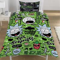 Rick And Morty Dekbedovertrek Get Schwifty - Eenpersoons - 135 X 200 Cm - Poly-cotton