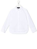 Emporio Armani Kids chemise en popeline à manches longues - Blanc