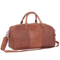 Chesterfield Leren Weekendtas William Big Cognac