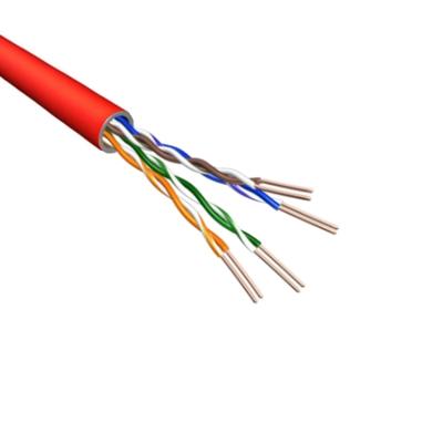 Cat6A U/UTP Kabel - patchkabel - AWG24 - LSZH - Rood - 500m - soepel