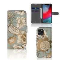 Hoesje voor Apple iPhone 11 Pro Vintage Bird Flowers