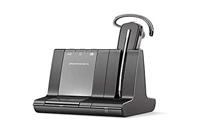 Plantronics DECT Mono-headset 'Savi W8240' convertibel, met basisstation, hoofdbeugel + nekbeugel en oorhaak, SoundGuard, zwart