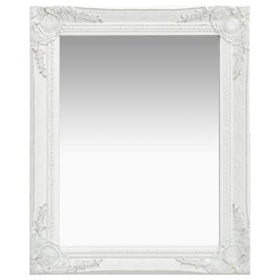 vidaXL Wandspiegel barok stijl 50x60 cm wit