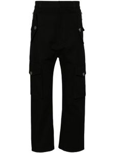 Balmain straight-leg canvas cargo trousers - Noir