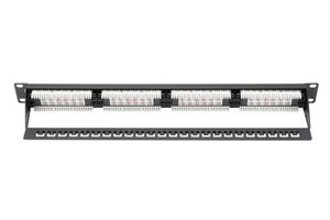 Digitus DN-91624U 24 poorten Netwerkpatchpaneel 483 mm (19) CAT 6 1 HE Niet ingericht